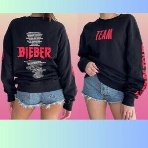 Team Justin Bieber - Purpose 2017 Stadium Tour Sweatshirt Crewneck | Small